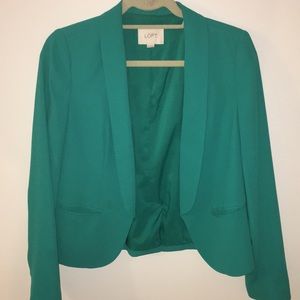 Ann Taylor Loft Green Blazer